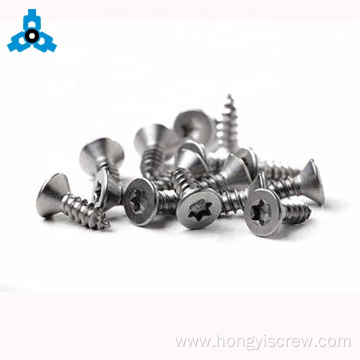 Torx head self tapping countersunk screws